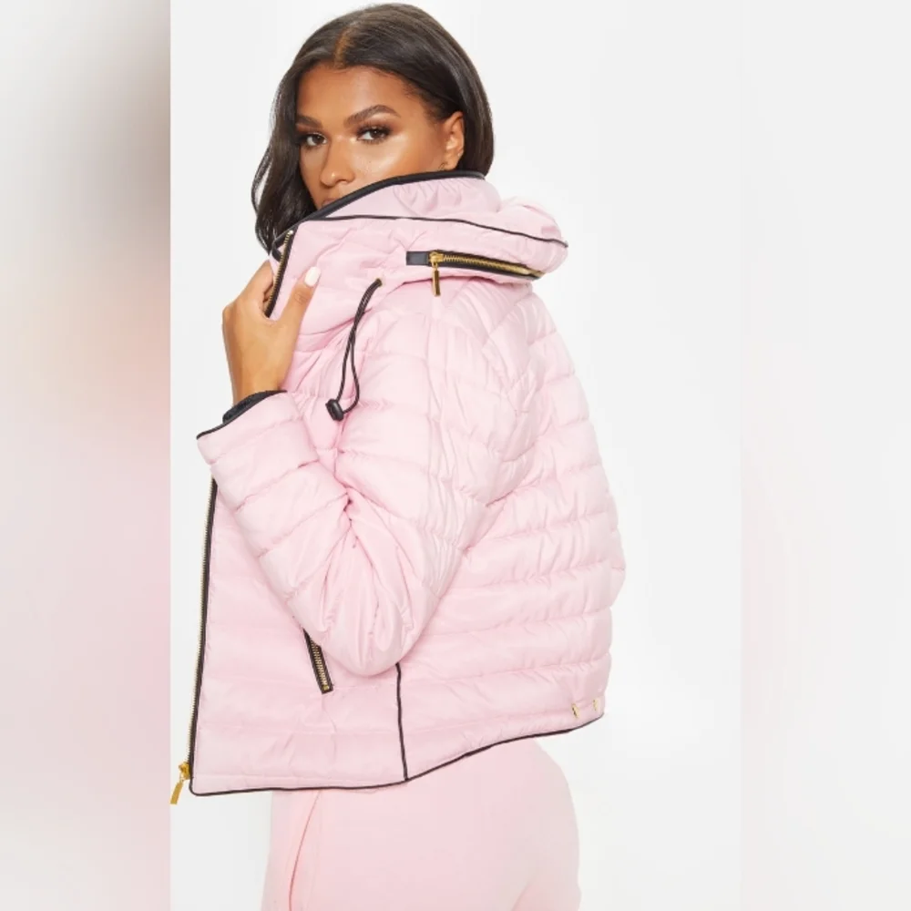 Light Pink Puffer Coat - Picture 2 of 11